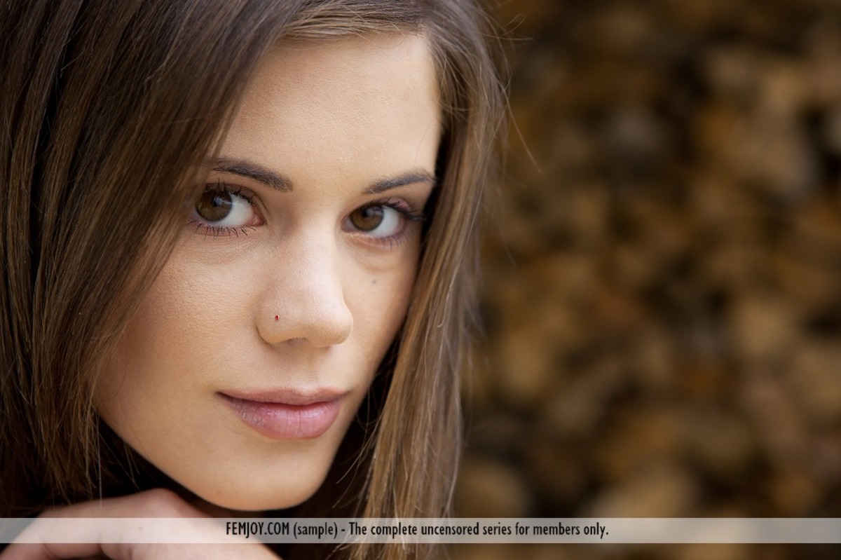 Hot Brunette Caprice Flashes No Panties Upskirt Outside